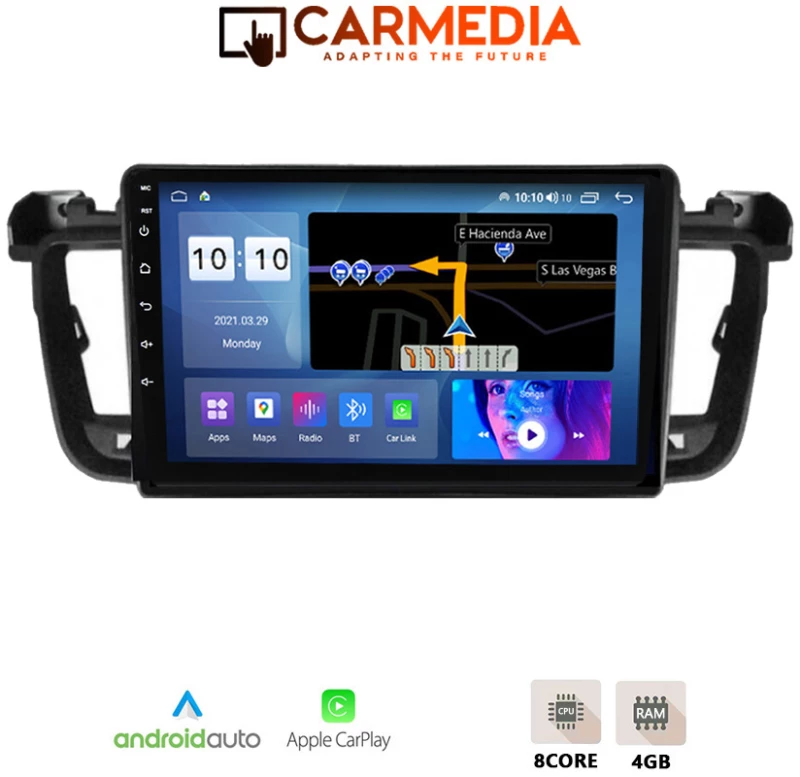 CARMEDIA CM409-13 TABLET 9'' OEM PEUGEOT 508 2010-2015