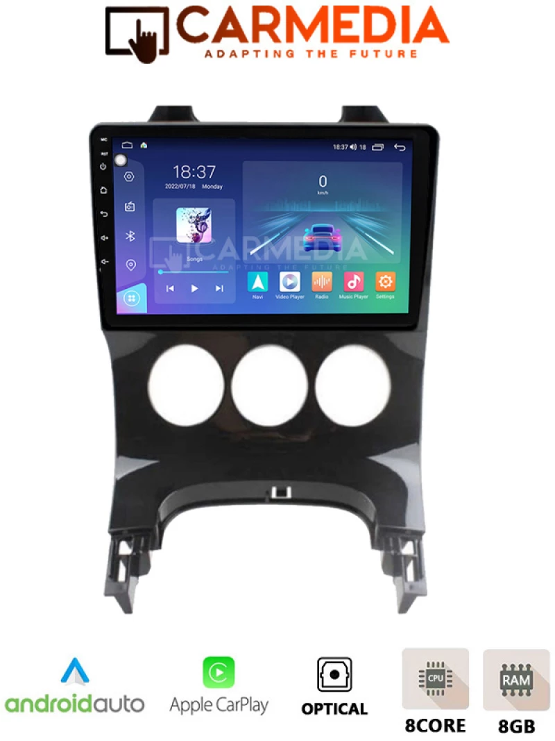 CARMEDIA CM809-13 TABLET 9'' OEM PEUGEOT 3008 2008-2016 A/C