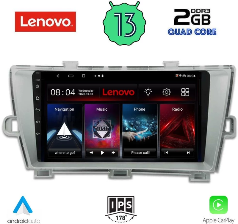 LENOVO LVD 4726_CPA (9inc) MULTIMEDIA TABLET OEM TOYOTA PRIUS mod. 2009-2015