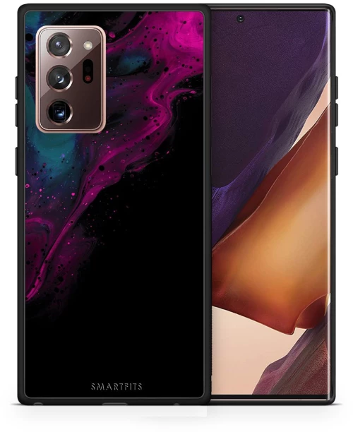 Watercolor Pink Black - Samsung Galaxy Note 20 Ultra θήκη