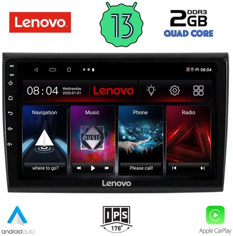 LENOVO LVD 4136_CPA (9inc) MULTIMEDIA TABLET OEM FIAT BRAVO mod. 2007>