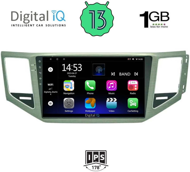 DIGITAL IQ RSA 1745_GPS (10inc) MULTIMEDIA TABLET OEM VW GOLF SPORTSVAN mod. 2014>