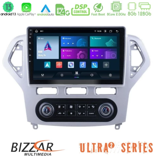 Bizzar Ultra Series Ford Mondeo 2007-2011 (Auto A/c) 8core Android13 8+128gb Navigation Multimedia Tablet 9 u-ul2-Fd0919ac