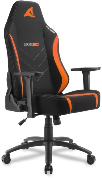 Sharkoon Skiller SGS20 Fabric Καρέκλα Gaming Δερματίνης με Ρυθμιζόμενα Μπράτσα Μαύρο/Πορτοκαλί (SGS20FBLKO) (SHRSGS20FBLKO)