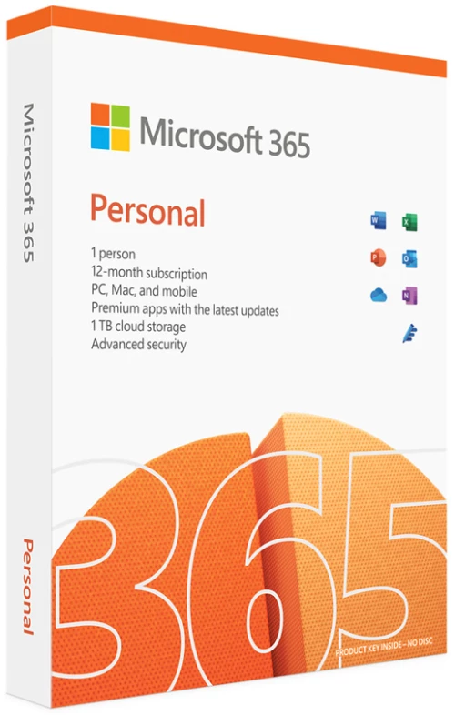 MICROSOFT Office 365 Personal QQ2-00989, English, medialess P8, 1 έτος