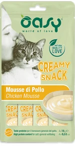 Μους Γάτας Oasy Treats Creamy Snack Chicken 4x15gr