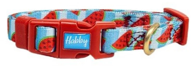 Περιλαίμιο Σκύλου Habby "Watermelon" Puppy Small 1mm x 19-27cm