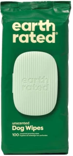 Μαντηλάκια Καθαρισμού Σκύλου Earth Rated (Χωρίς Άρωμα) 100τμχ