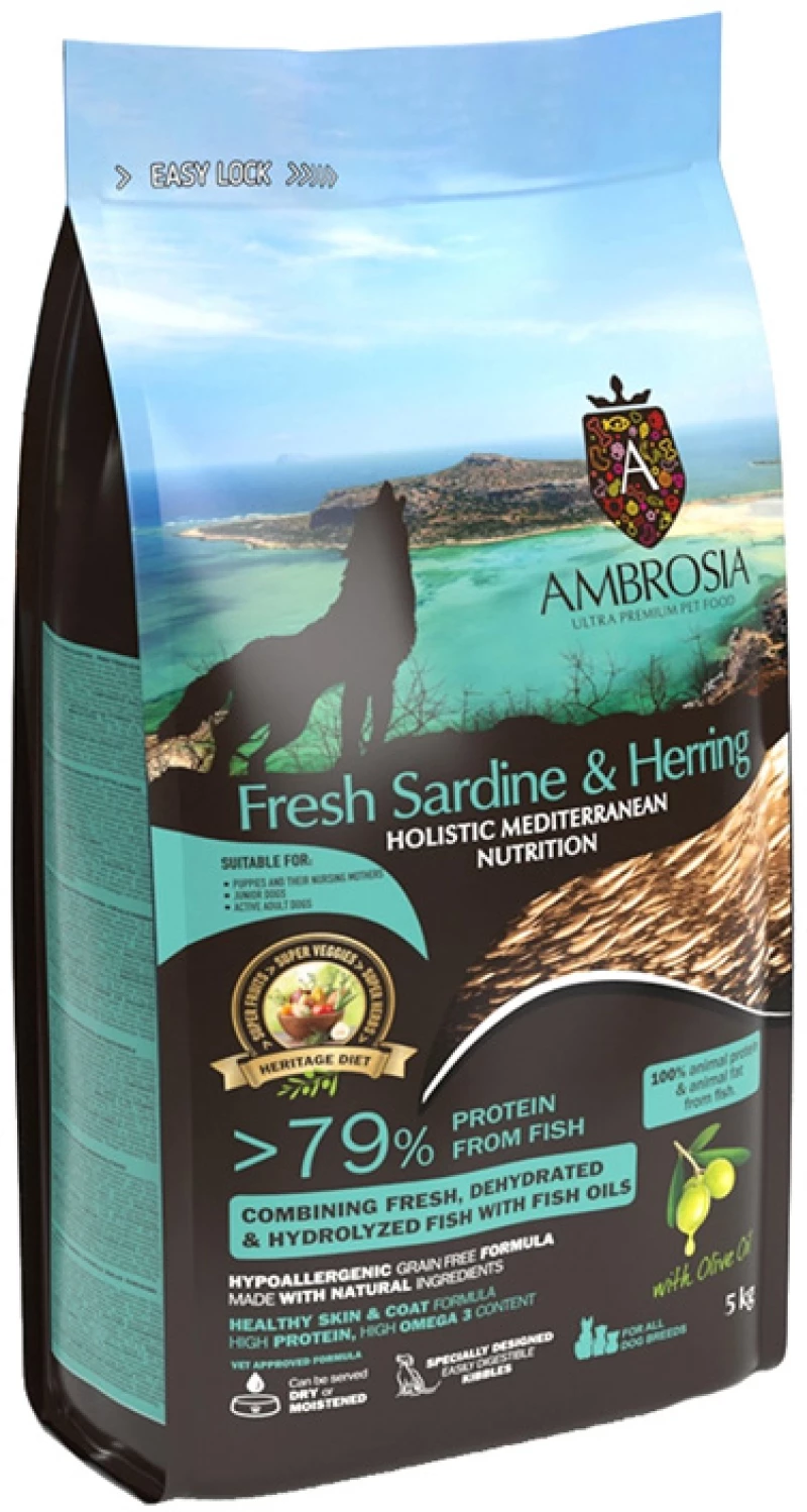 Ambrosia Heritage Grain Free Puppy Fresh Sardine & Herring 5kg