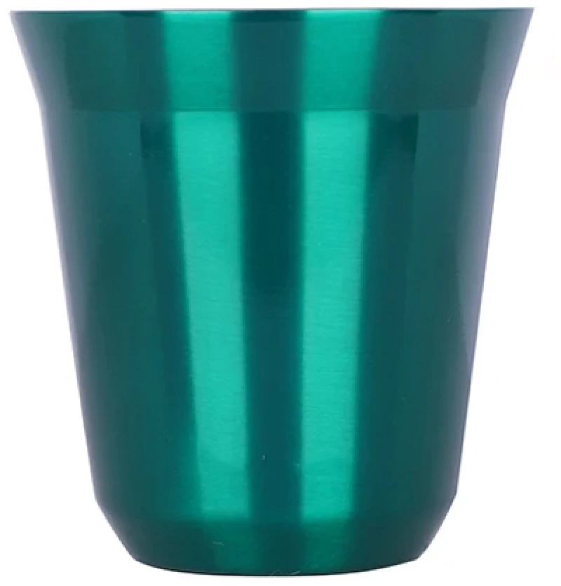 Κούπα Lungo από Ανοξείδωτο Ατσάλι Feggrini 160ml  Πράσινη Shiny