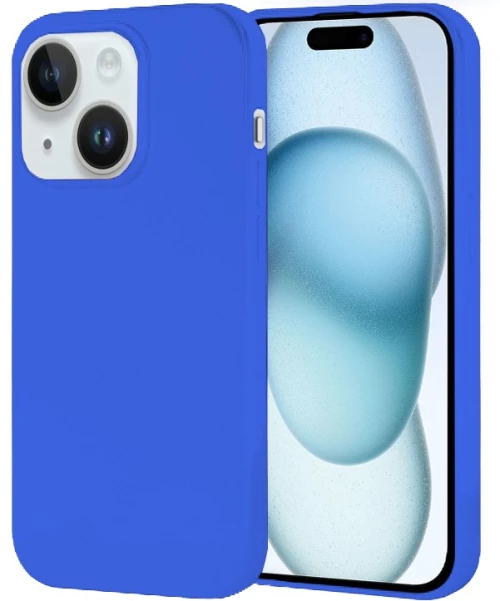 Θήκη σιλικόνης TPU Ultra Slim 0.3mm soft mat για iPhone 15 Plus - Μπλε