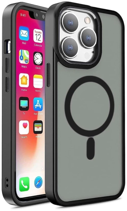 Θήκη Armored Magnetic back cover για iPhone 13 Pro Max - Μαύρο