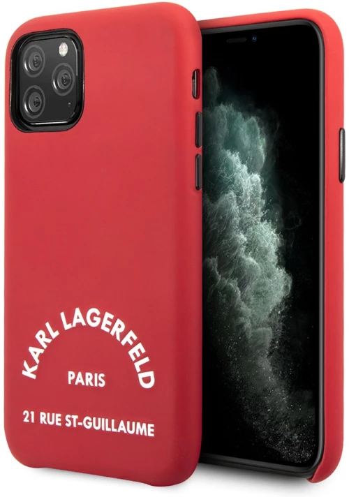 Karl Lagerfeld Back Cover Θήκη Δερματίνης για iPhone 11 Pro - Κόκκινο