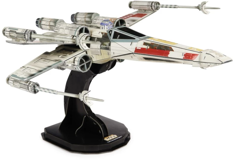 Spin Master Disney: Star Wars 4D Build - T-65 X-Wing Starfighter 3D Cardstock Model Kit (6069813)