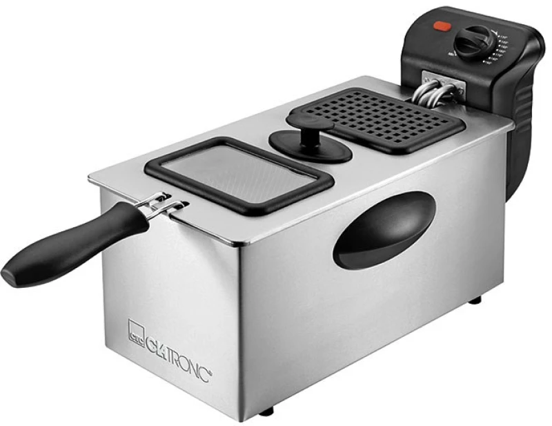 Clatronic FR 3587 Deep fryer 3 L Single Black,Stainless steel Stand-alone 2000 W