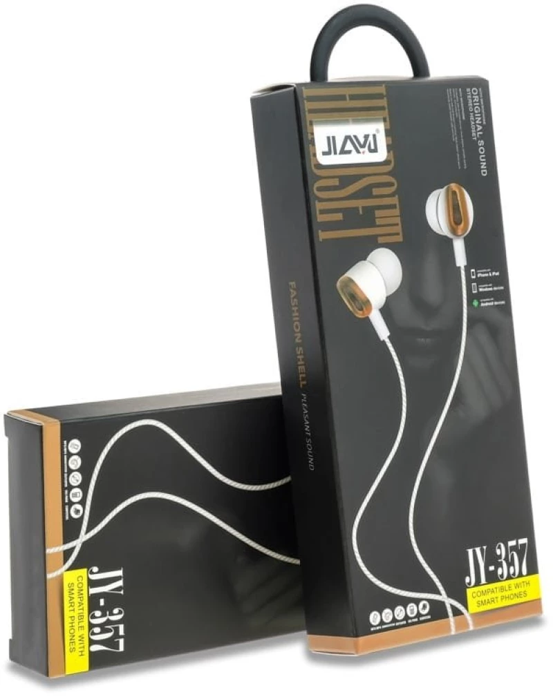 Stereo Hi-Fi Handsfree Jy-357 White/Gold