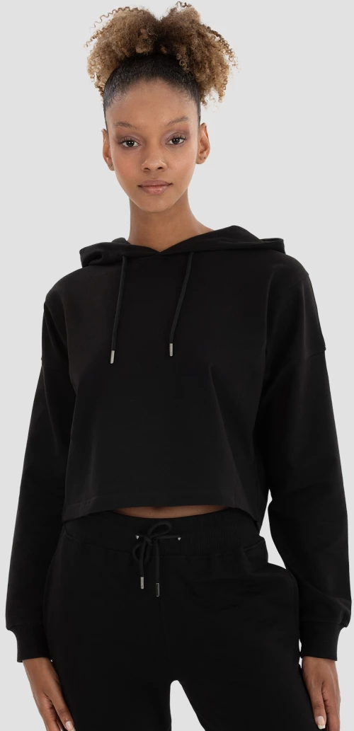 Γυναικείο Αθλητικό Φούτερ Oversize Μαύρο