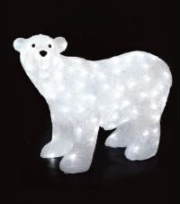 ACRYLIC BACK BEAR 240 LED ΛΕΥΚΑ IP44 97*42*75cm  30cm ΚΑΛ. ACA X082402229