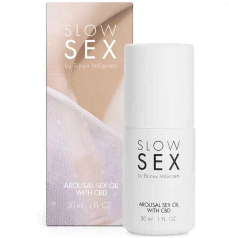 BIJOUX SLOW SEX - SEXUAL MASSAGE OIL WITH CBD 30 ML