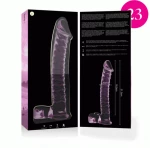 NEBULA SERIES BY IBIZA - MODEL 23 DILDO BOROSILICATE GLASS 21.5 X 4 CM PINK