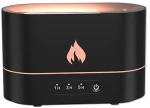 Συσκευή αρωματοθεραπείας Φωτιά Flame Aroma Diffuser Humidifier Μαύρο