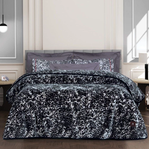 ΚΟΥΒΕΡΤΑ VELOUR ΥΠΕΡΔΙΠΛΗ (3434) - GREENWICH POLO CLUB (DAS HOME) 3434 / 100% ΑΚΡΥΛΙΚΟ