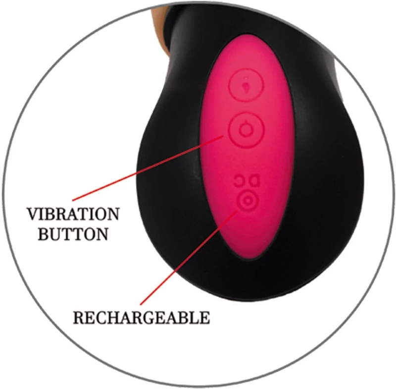 Recharchable Realistic Vibrator Mercury - 12function - Skin