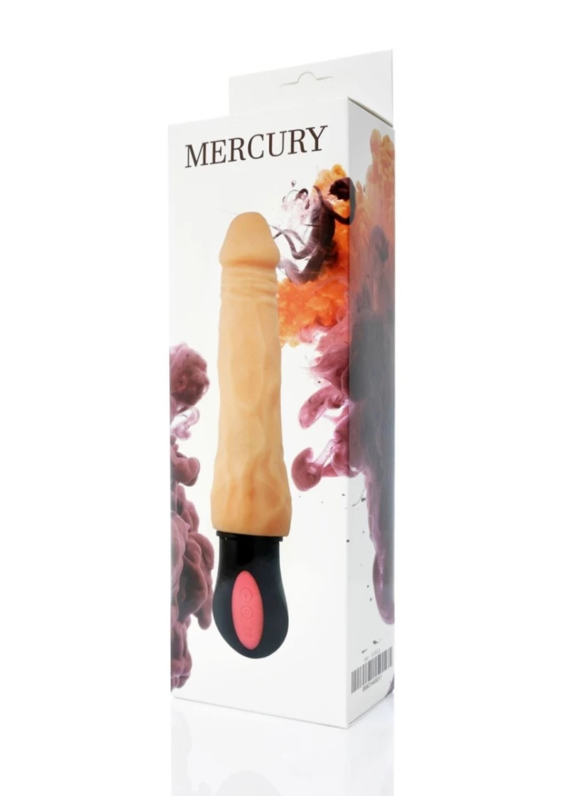 Recharchable Realistic Vibrator Mercury - 12function - Skin