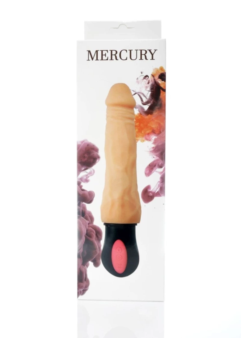 Recharchable Realistic Vibrator Mercury - 12function - Skin