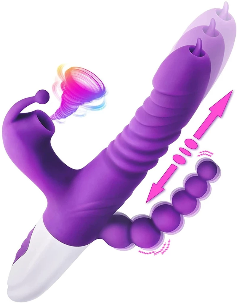 Triple Stimulation Thrusting Vibrator