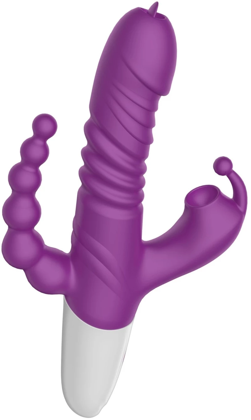 Triple Stimulation Thrusting Vibrator