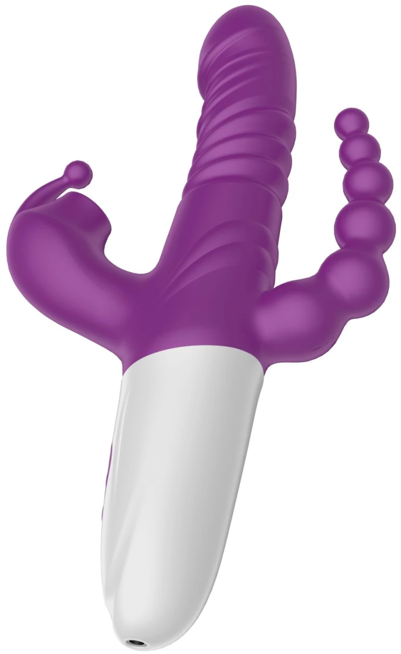 Triple Stimulation Thrusting Vibrator