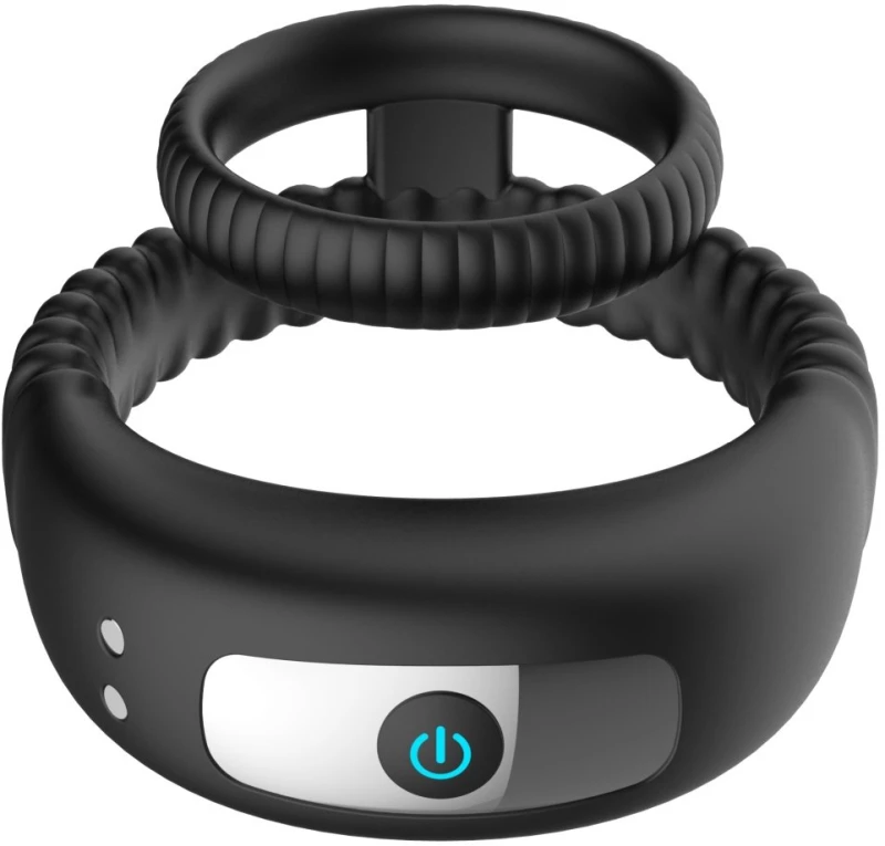Dual Ring Vibrating Penis Ring