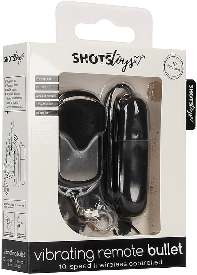 Vibrating Remote Bullet - Black