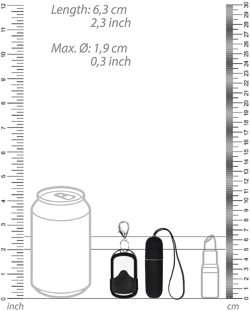 Vibrating Remote Bullet - Black