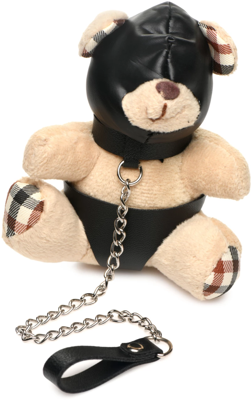 HOODED TEDDY BEAR KEYCHAIN