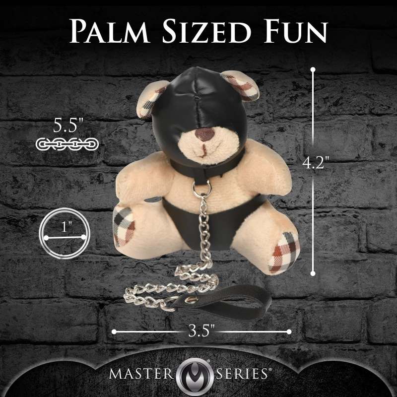 HOODED TEDDY BEAR KEYCHAIN