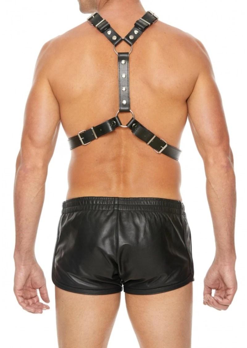 Harness With Metal Spots - Black