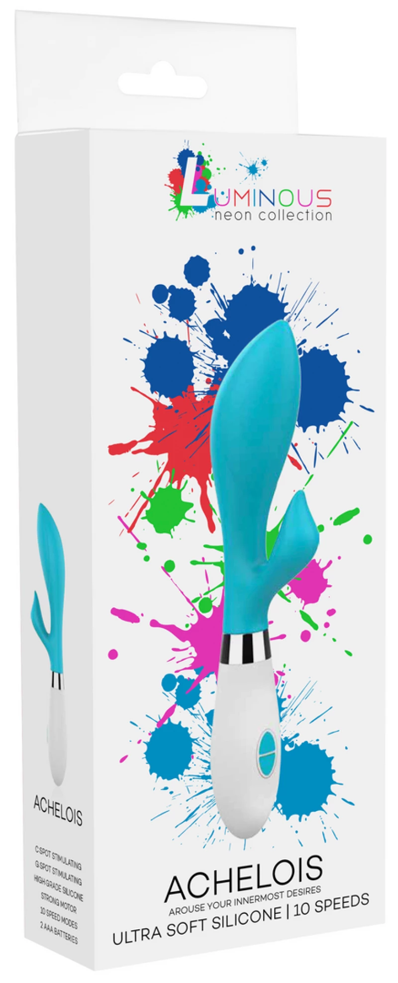 Achelois - Ultra Soft Silicone - 10 Speeds - Turquoise