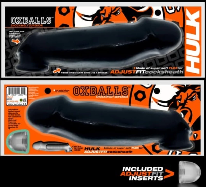 Oxballs Hulk Cocksheath Massive Black