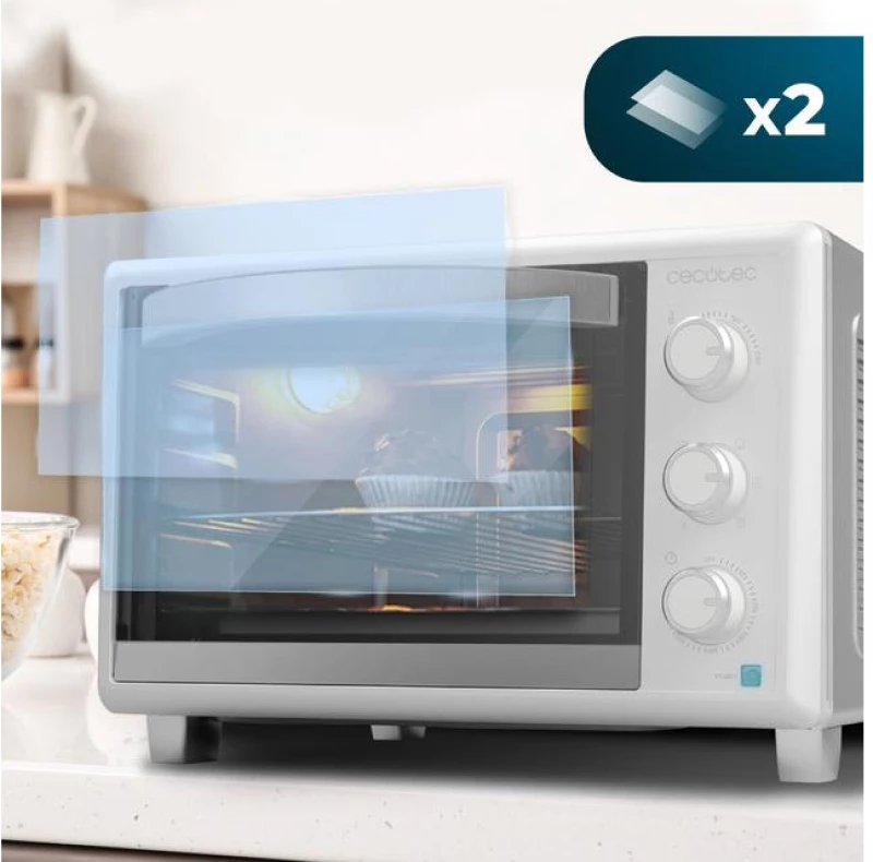 Ηλεκτρικό Φουρνάκι Cecotec Bake & Toast 2600 4Pizza White CEC-03813