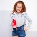 Παιδικό ανοξείδωτο θερμός παγούρι 350ml κόκκινο Montii
