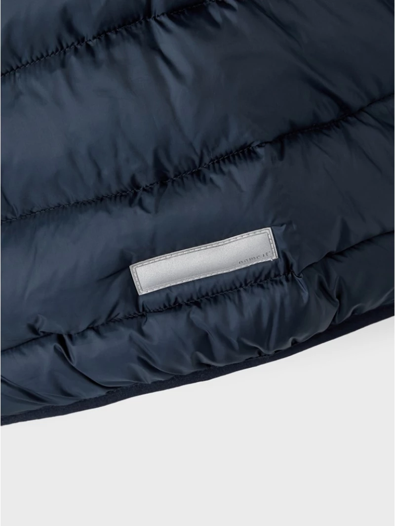Χειμερινό μπουφάν με κουκούλα 5-14 blue stripes 13218692 Name It