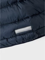 Χειμερινό μπουφάν με κουκούλα 5-14 blue stripes 13218692 Name It