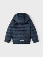 Χειμερινό μπουφάν με κουκούλα 5-14 blue stripes 13218692 Name It