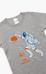 Φανέλα κοντομάνικη "Space basketball" μελανζέ (Γκρι μελανζέ)