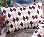Μαξιλαροθήκη 50x70 Φανελένια Diamond 326 Burgundy Dimcol