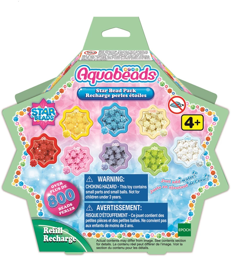 AQUABEADS ΠΑΚΕΤΟ ΜΕ ΧΑΝΤΡΕΣ ΣΕ ΣΧΗΜΑ ΑΣΤΕΡΙΩΝ (#31603)