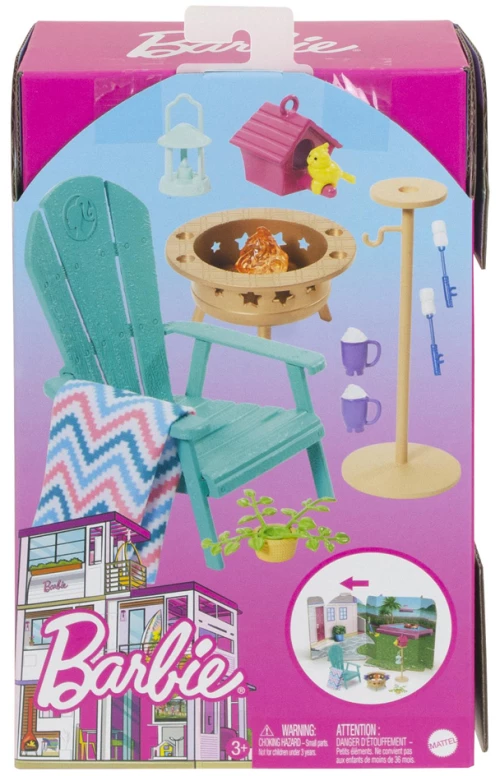 BARBIE ΕΠΙΠΛΑ ΚΑΙ ΑΞΕΣΟΥΑΡ - ΣΕΤ ΚΗΠΟΥ (#HJV33)