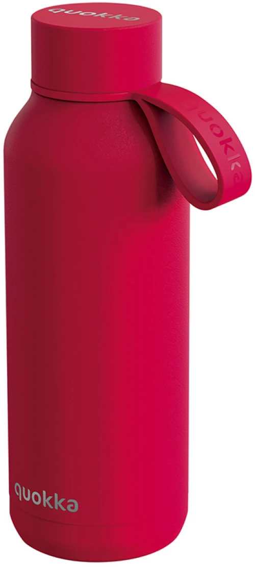QUOKKA STAINLESS STEEL ΘΕΡΜΟΣ SOLID 510ml ΜΕ ΛΑΒΗ CHERRY RED (#40185)